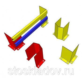 Защитные ограждения паллетных стеллажей производства ООО "Фрязевский завод металлоконструкций"